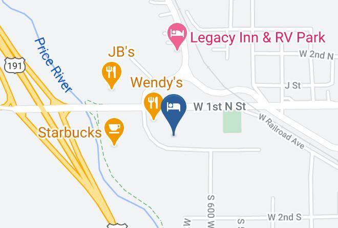 National 9 Price River Inn Map