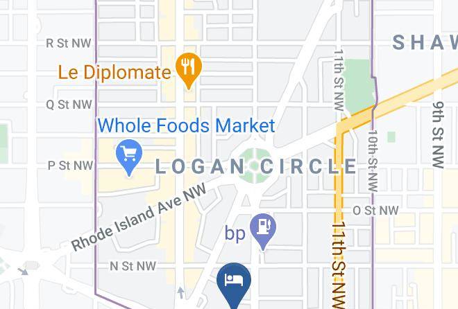 City Of Washington - National At Thomas Circle Maps