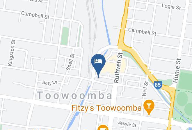 National Hotel Toowoomba Map