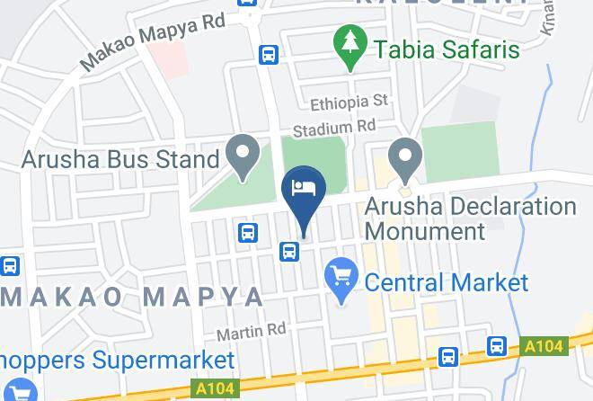 Arusha - Natron Palace Hotel Maps