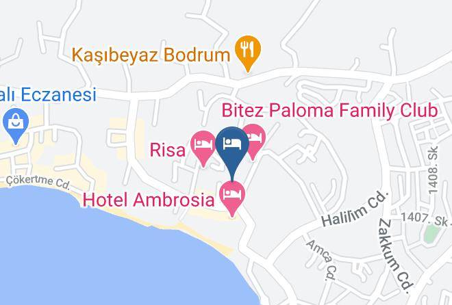 Bodrum - Natur Garden Hotel Bitez Bodrum Maps