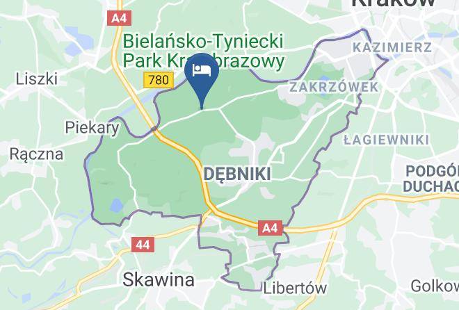 Cracow - Natura Noclegi Kwatery Maps