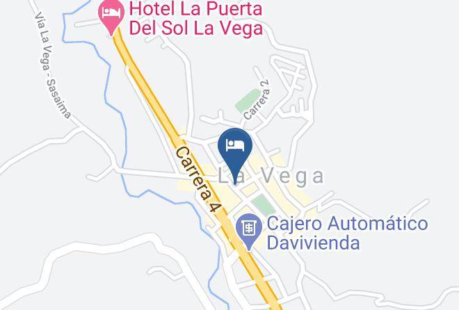 La Vega - Natural Hotel De La Vega Maps