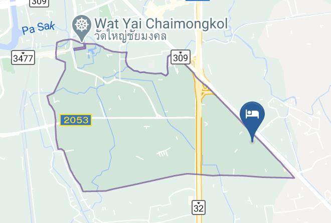 Amphoe Phra Nakhon Si Ayutthaya - Natural Place Maps