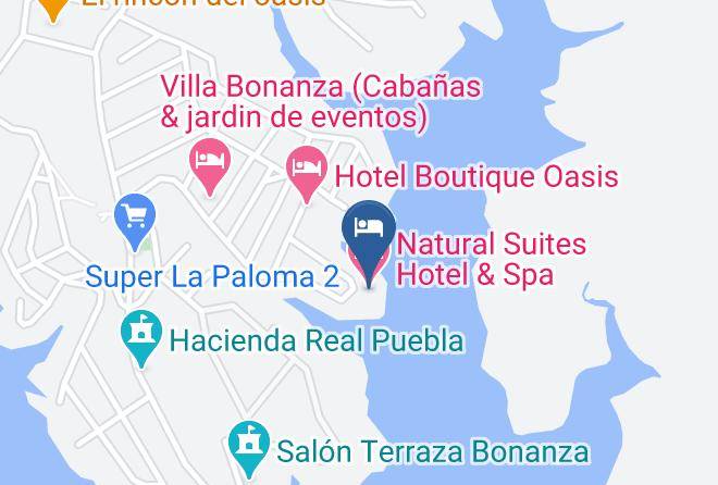 Puebla Puebla - Natural Suites Hotel & Spa Maps