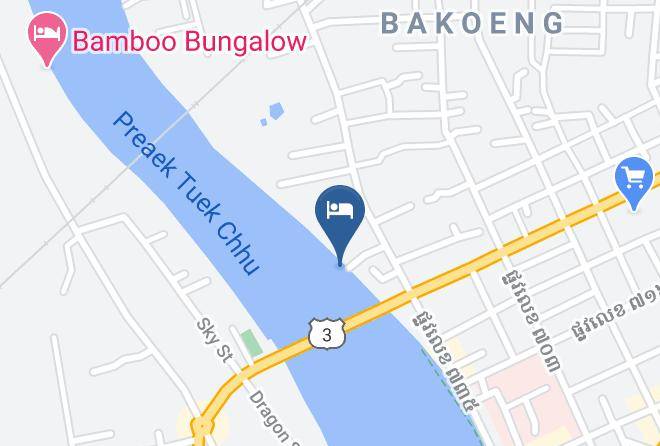Kampot Town - Naturalbungalows Restaurant And Bar Maps