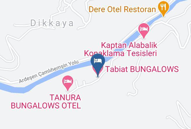 Camlihemsin - Tabiat Bungalows Maps