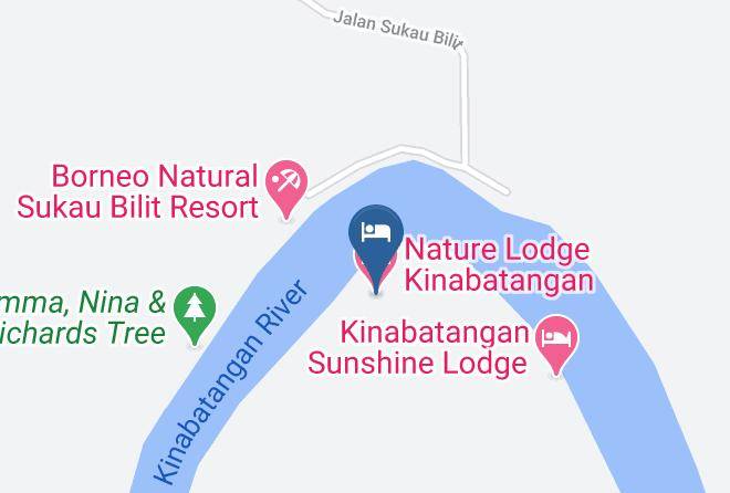 Nature Lodge Kinabatangan Map