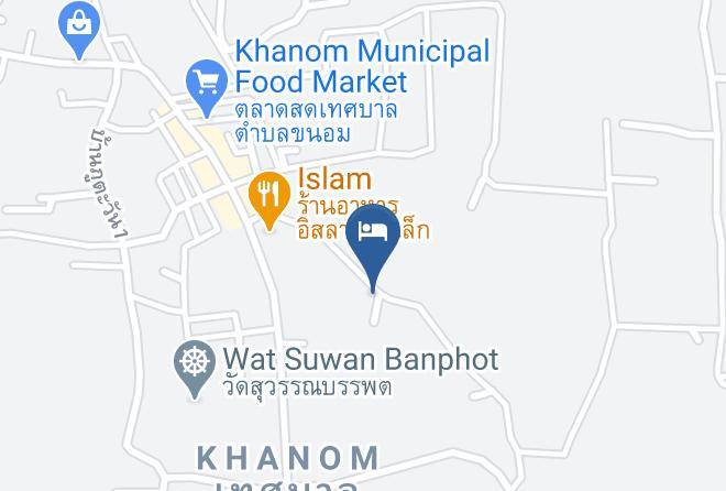 Amphoe Khanom - Natureline Resort Maps