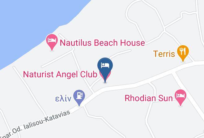 Dodecanese - Naturist Angel Club Hotel Maps