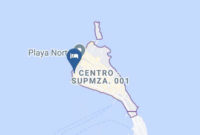 Isla Mujeres - Nautibeach Condos Maps