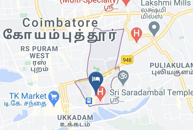 Coimbatore - Naveen Hotel Coimbatore Maps