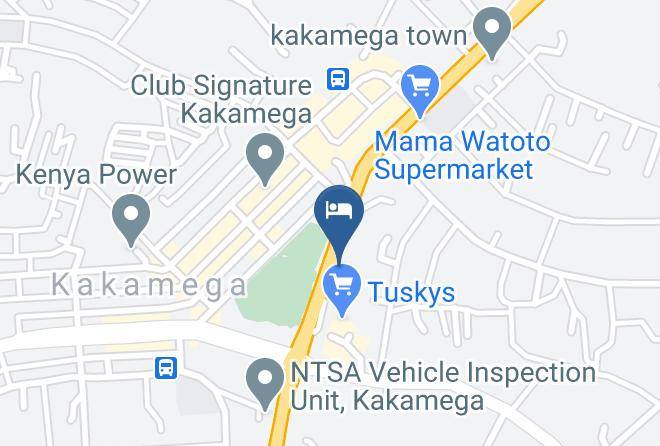 Kakamega - Nayu Hotel And Restaurant Maps