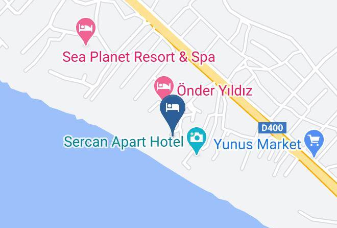 Manavgat - Naz Beach Bungalow Maps