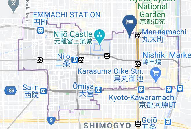 Kyoto City Nakagyo Ward - Nazuna Kyoto Gosho Maps