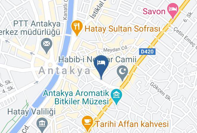 Antakya - Neccar Otel Maps