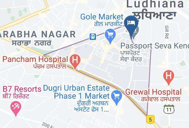 Ludhiana - Neelgiri Hotel Maps