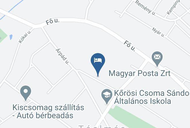 Toalmas - Nefelejcs Vendeghaz Maps