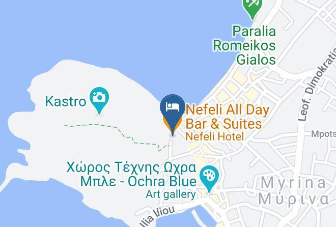 Lemnos - Nefeli All Day Bar & Suites Maps