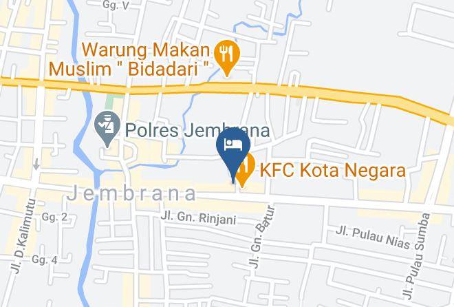 Jembrana Regency - Negara Hotel Maps