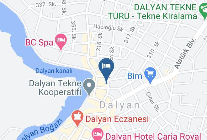 Ortaca - Nehir Dalyan Otel Maps