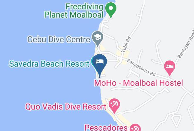 Cebu - Neptune Diving Resort Moalboal Maps