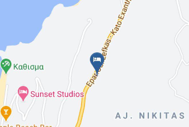 Levkas - Nerina Studios Agios Nikitas Maps