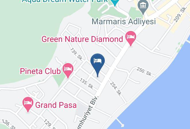 Marmaris - Nerium Hotel Maps