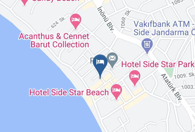 Manavgat - Nerton Side Hotel Maps