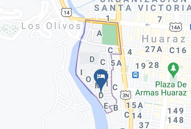 Huaraz - Nery Lodging Maps