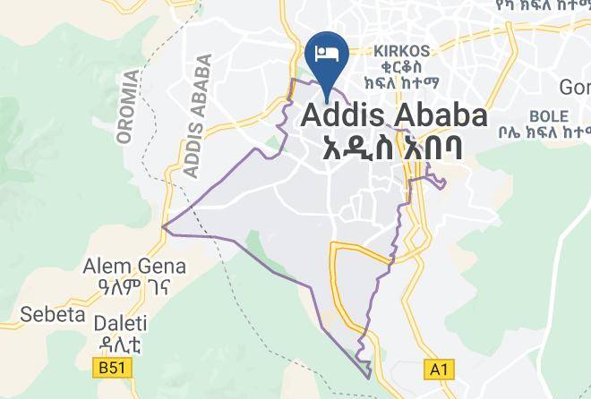 Addis Ababa - Neser Hotel Maps