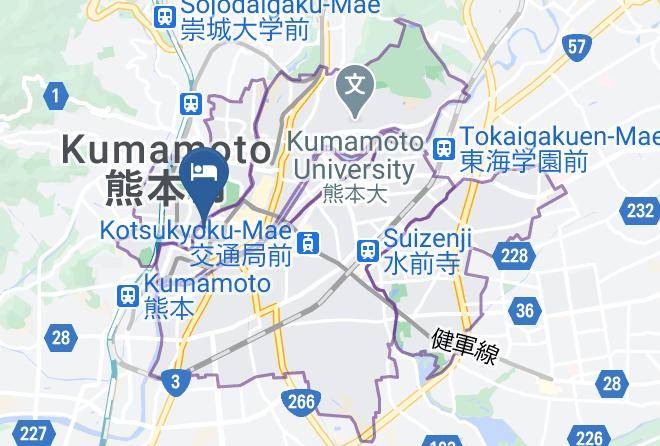 Kumamoto City Chuo Ward - Nest Hotel Kumamoto Maps