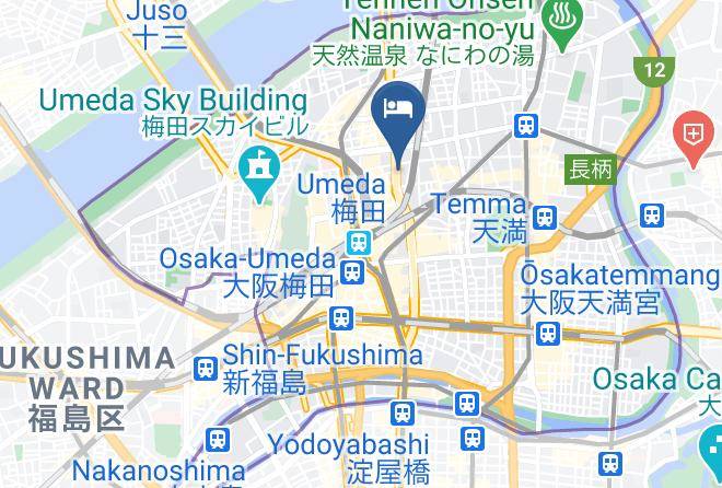 Osaka City Kita Ward - Nest Hotel Osaka Umeda Maps