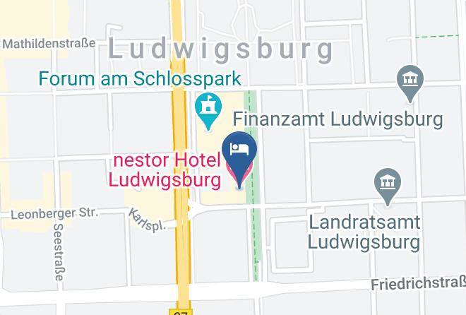 Nestor Hotel Ludwigsburg Map