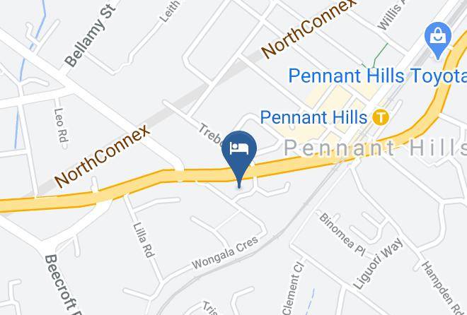 Hornsby - Nesuto Pennant Hills Apartment Hotel Maps