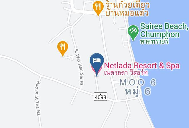 Amphoe Mueang Chumphon - Netlada Resort & Spa Maps