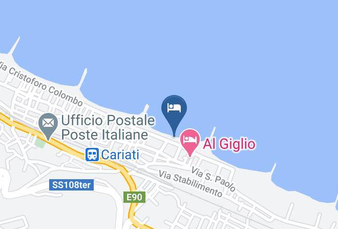 Cosenza - Nettuno Hotel Ristorante Pizzeria Lido Balneare Maps