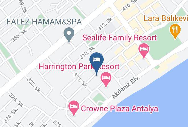 Konyaalti - Neva Suite Hotel Maps