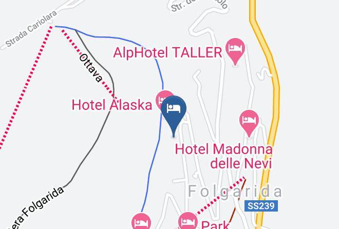 Trento - Nevesole Folgarida Resort Maps