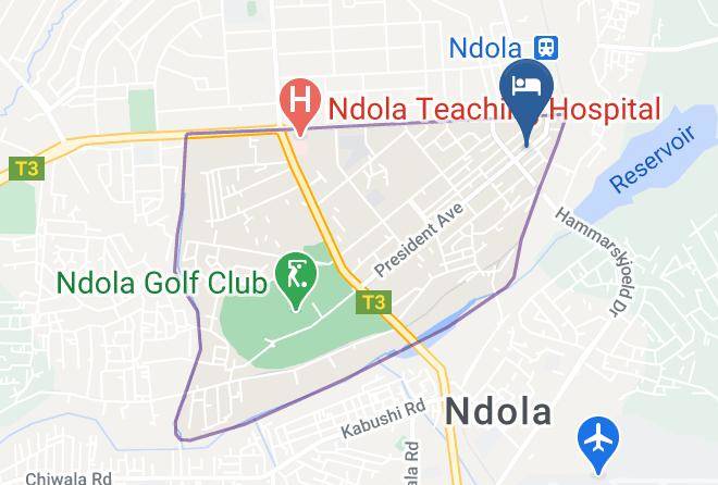 Ndola - New Ambassador Hotel Maps