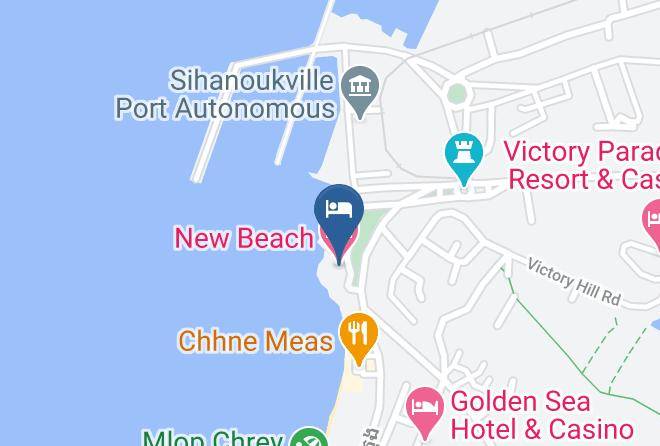 Preah Sihaknuk Town - New Beach Hotel Maps
