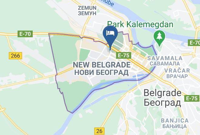 Belgrade City - New Belgrade Hotel Maps