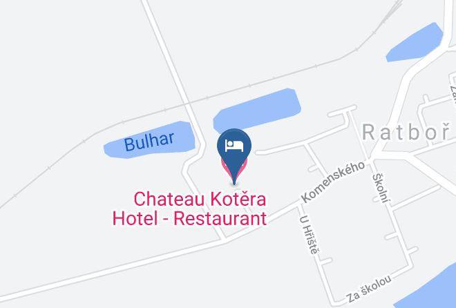 Kolin - New Castle Ratbor Known As Chateau Kotera Maps