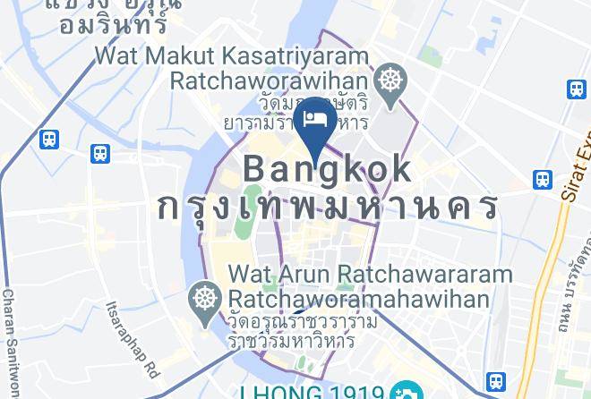 New Central Guest House Map - Bangkok City - Phra Nakhon
