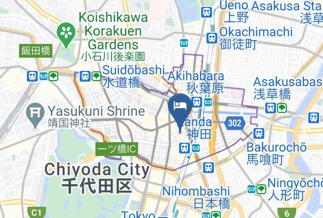 Chiyoda Ward - New Central Hotel Maps