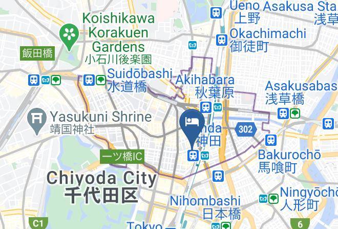 Chiyoda Ward - Central Hotel Maps