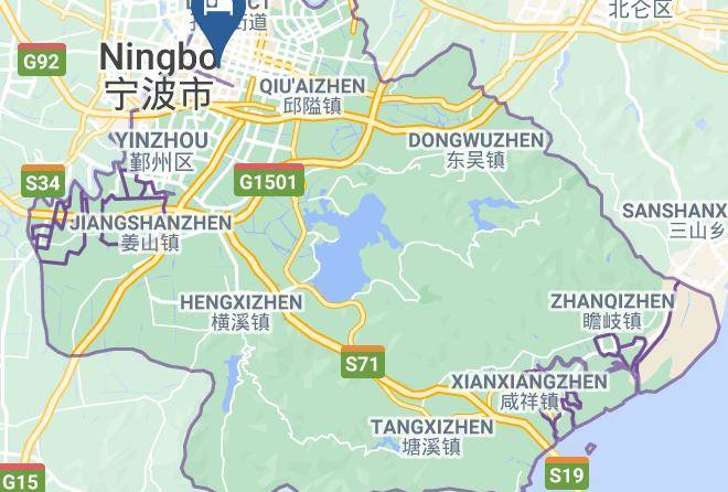 New Century Hotel Ningbo Northeast Gate Map