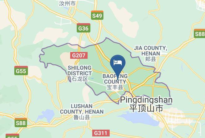 Pingdingshan - New Century Hotel Maps