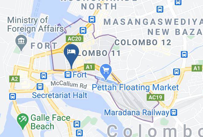 Colombo - New Colonial Hotel Maps