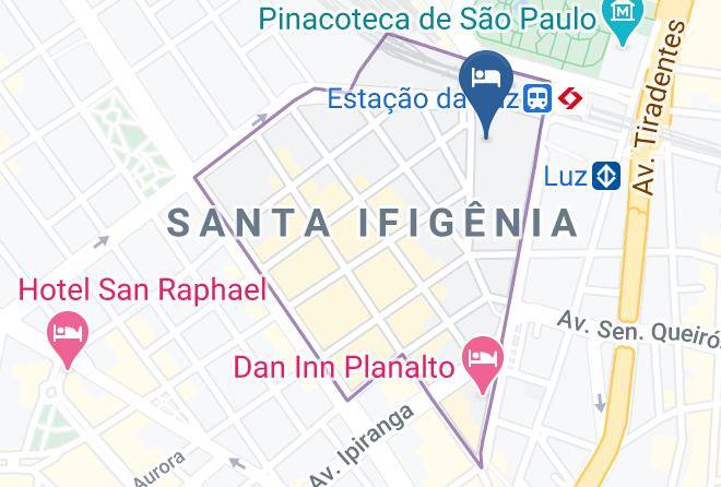 Sao Paulo Republica - New Comercial Palace Hotel Maps
